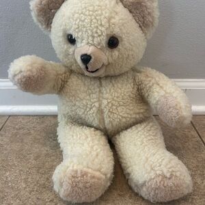 Vintage 1986 Russ Snuggle Bear 15” Plush Teddy Fabric Softener Stuffed Animal